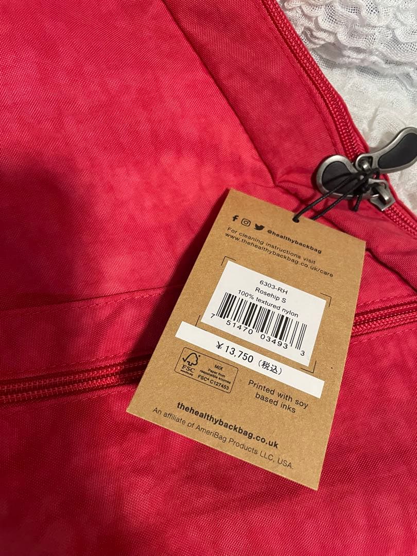 新品未使用タグ付き【HEALTHY BACK BAG 】テクスチャードナイロン