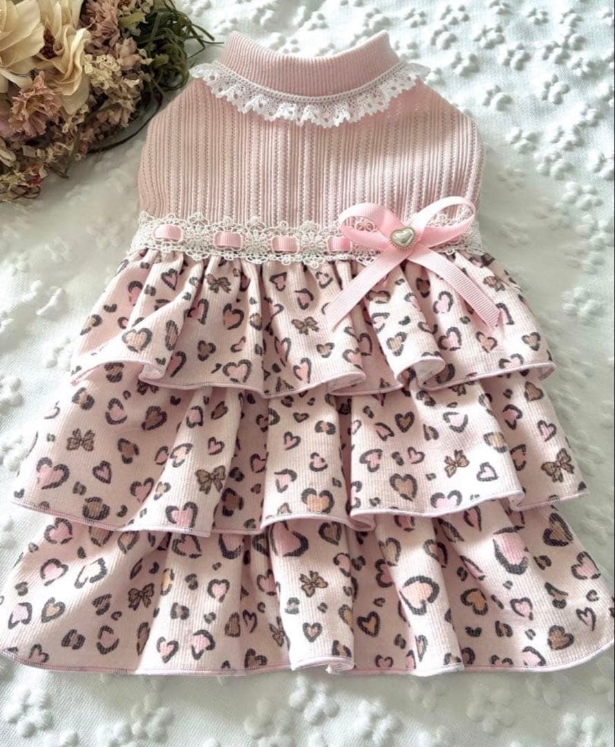 犬服ハンドメイドワンピースめぐみのこ様