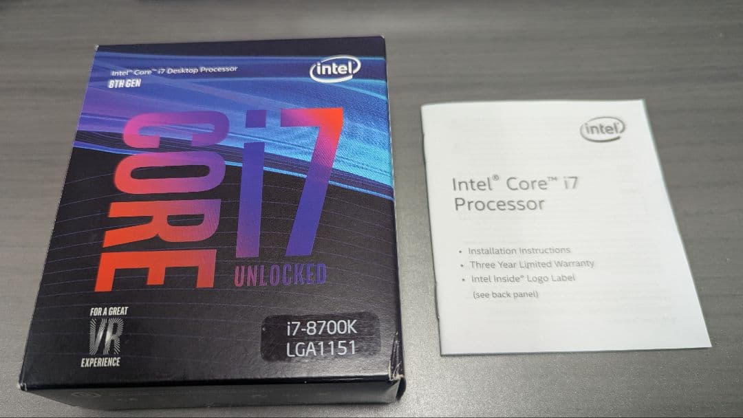 CPU Intel Core i7-8700K CPU LGA151