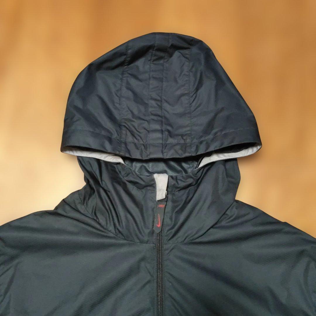 ナイキ NIKE ウインドブレーカー 上下 セットアップ　フード付き　黒【XL】