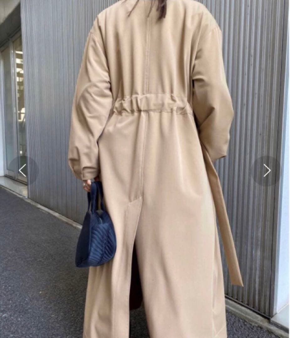 ジャモカコーヒー※AMERI BUD SLEEVE GATHER COAT