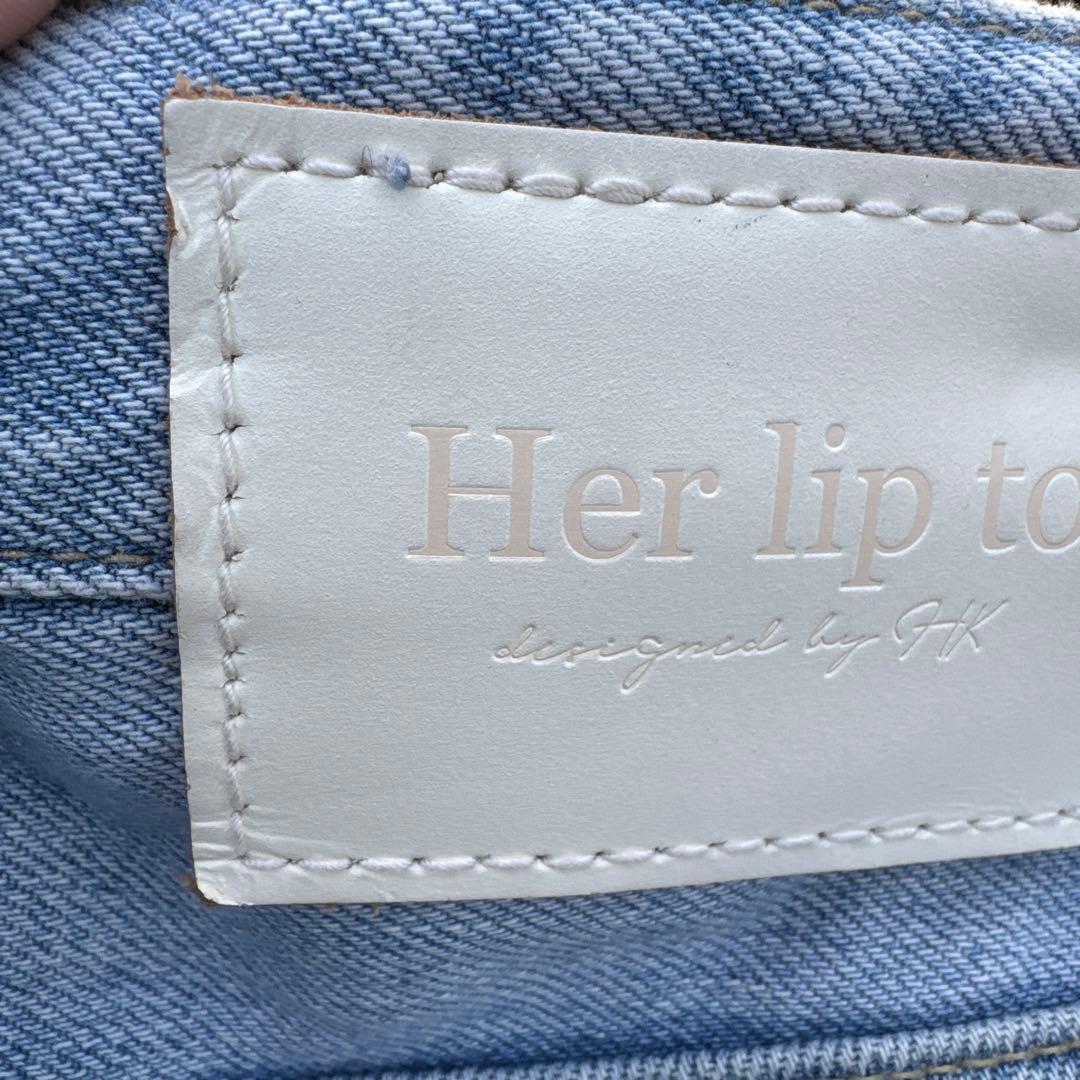 Her lip to ハイウエストデニム Tokyo 25 light blue