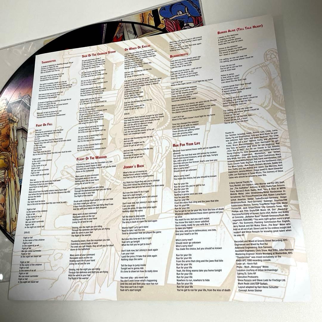 【超名盤】ライオット　サンダースティール　LPレコード　限定盤