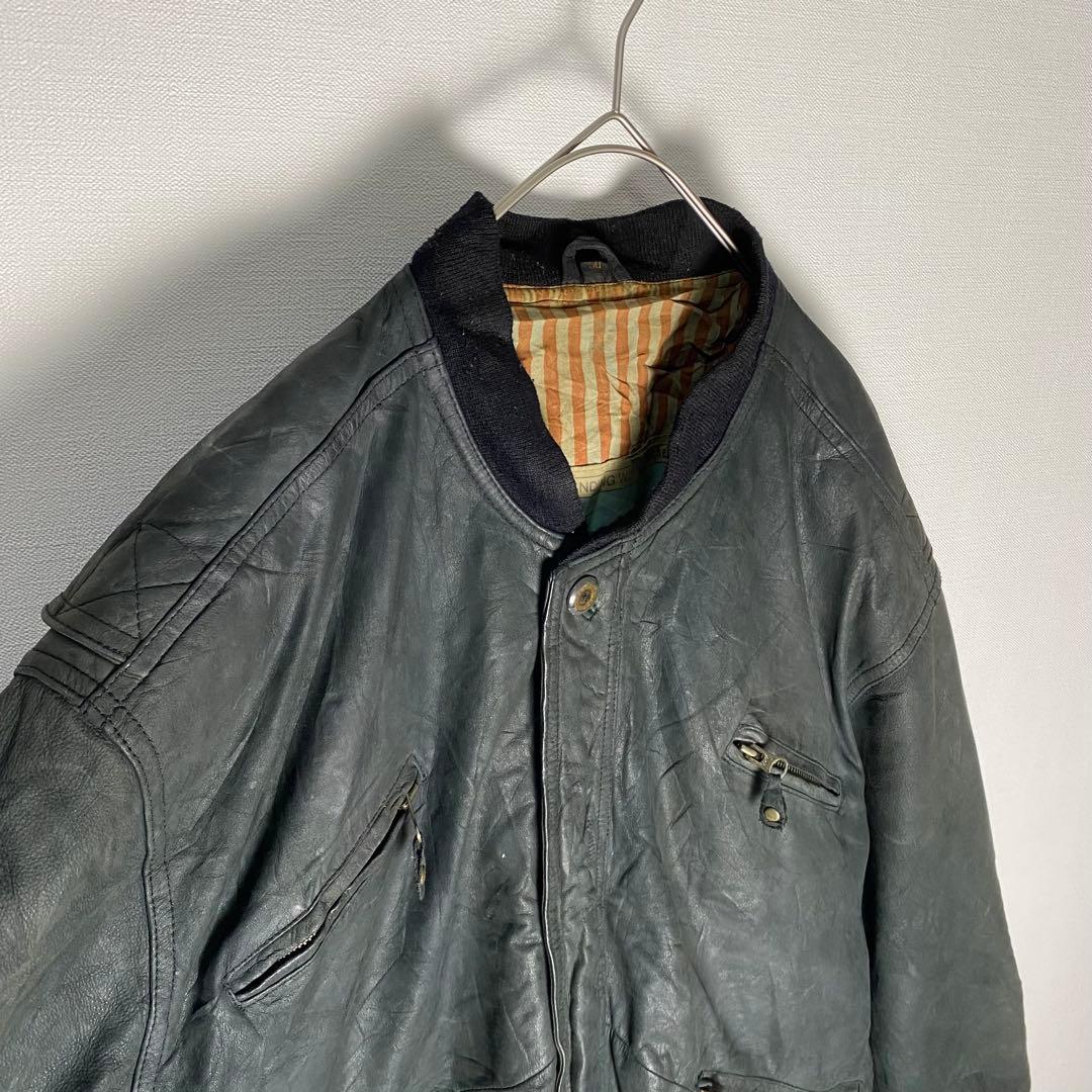 TRAPPER 本革 MA-1タイプ フライングタイガース フライトジャケット