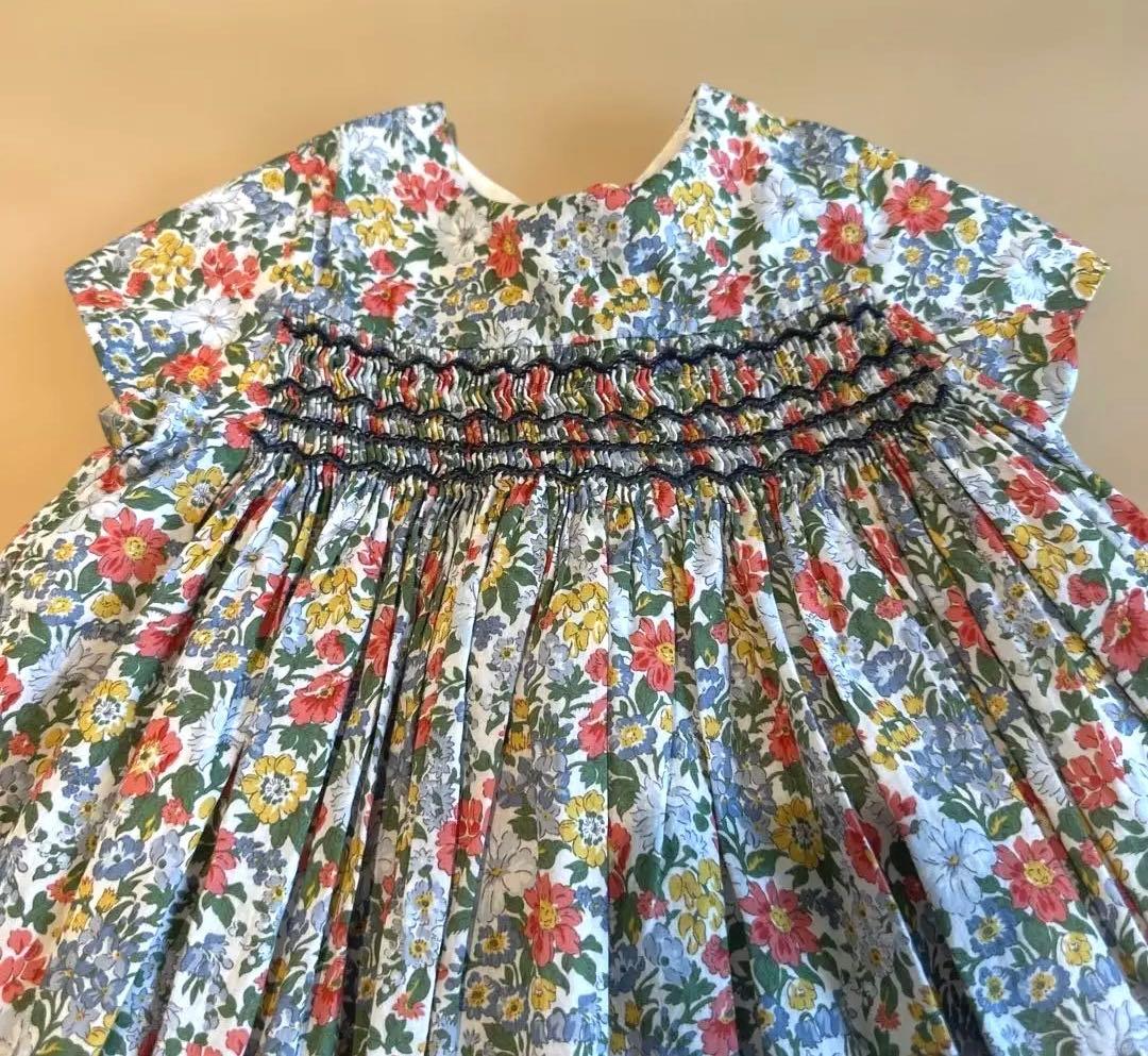 【美品】Bonpoint リバティ花柄　デュセス　ワンピース　2A