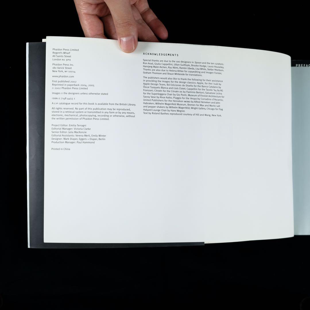 SPOON Phaidon プロダクトデザイン アーカイブ 2002年 初版