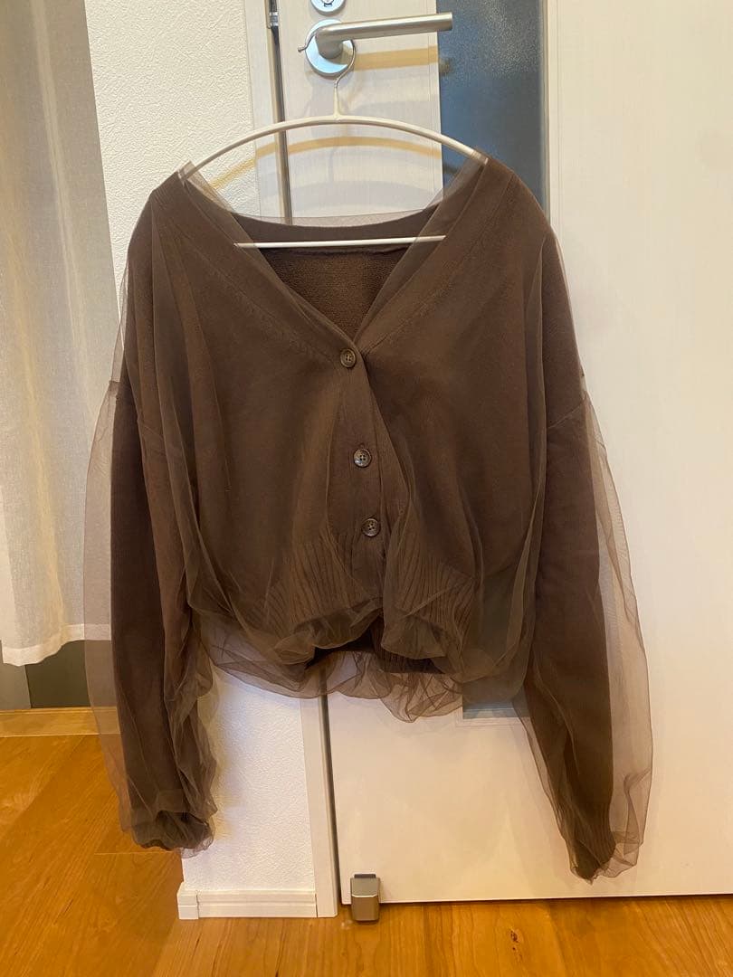 【最終値下】CAPRICIEUX LE'MAGE チュールレイヤードカーディガン
