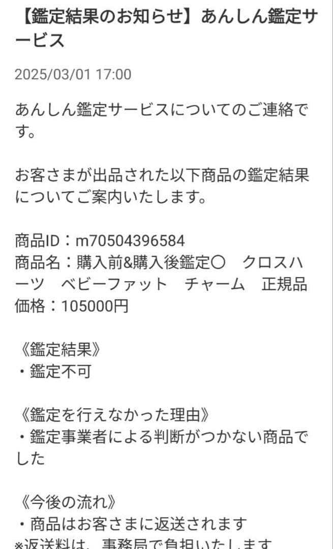クロスハーツ　ベビーファット　チャーム　正規品