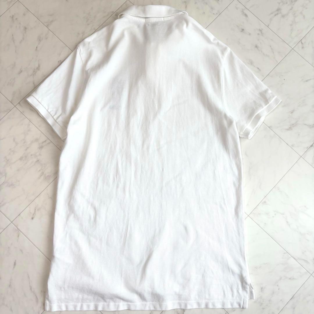 【ラルフローレン】ポロシャツ　半袖　ポロベア　刺繍　現行　QRタグ　白　XL