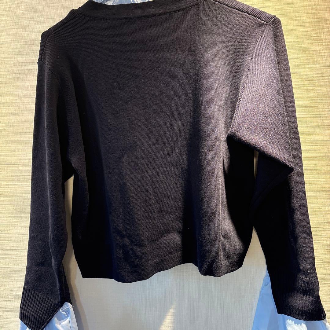 eimyistoire Attached collar カーディガン ネイビー
