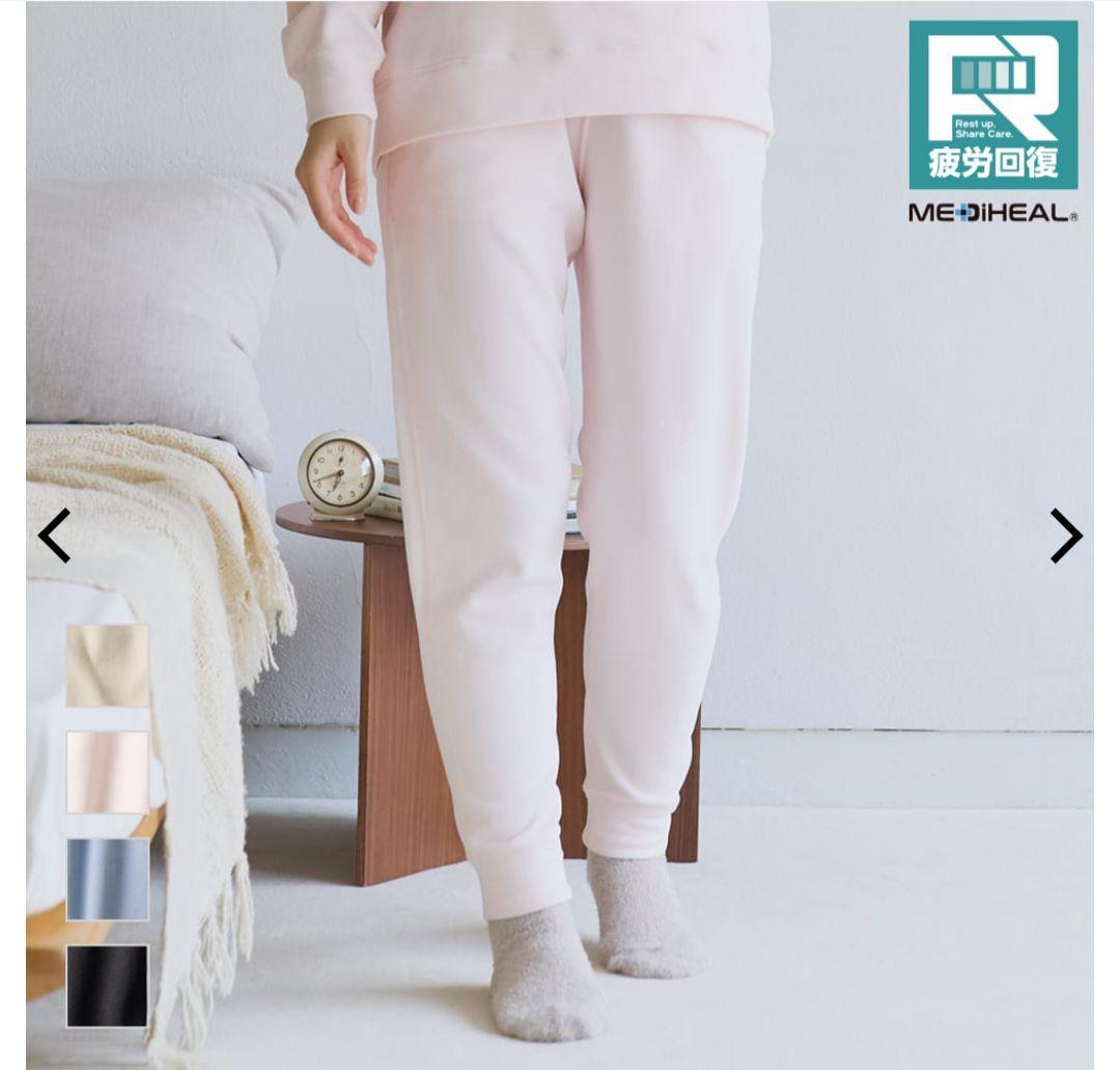 ワークマン MEDIHEAL ハイソックス＆トレーナー上下セット LL クロ
