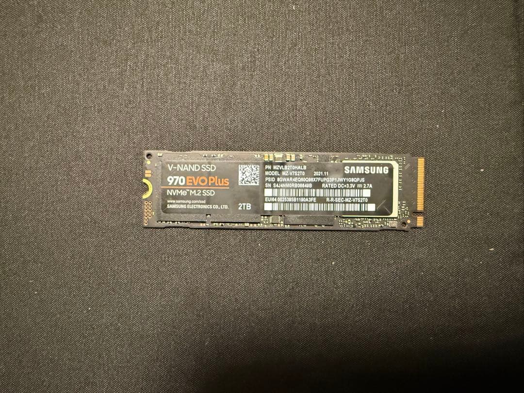 内蔵型SSD Samsung 970 EVO Plus 2TB NVMe M.2 SSD
