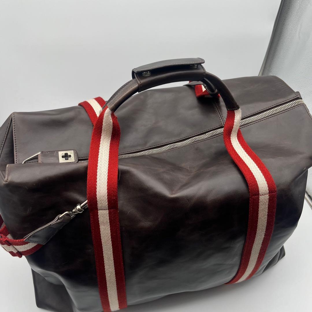 BALLY バリー 2way ボストンバッグ 旅行カバン レザー トレスポ 茶