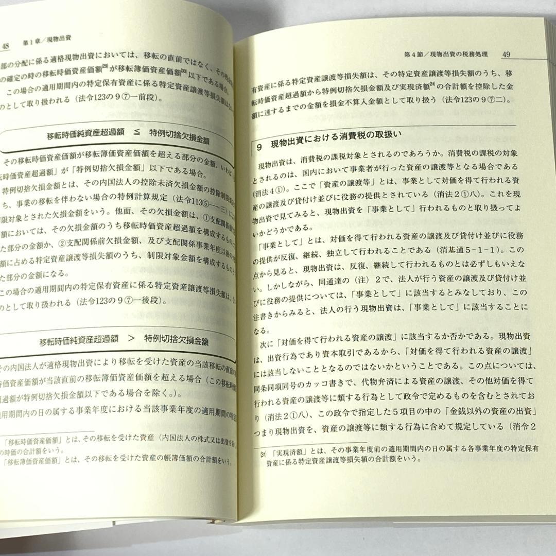 現物出資と現物分配の税務