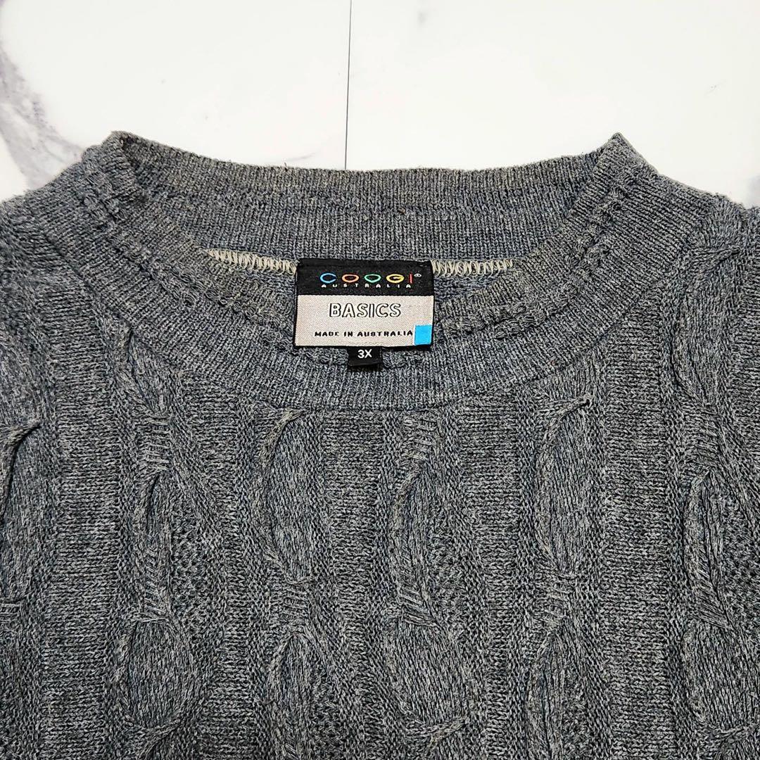 希少 3XL COOGI クージー ニット Tシャツ カットソー 編み込み