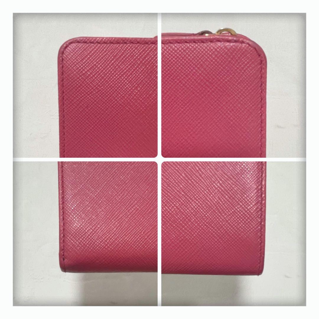 ✨レア✨ PRADA プラダ 二つ折り財布 マルチカラー ピンク系