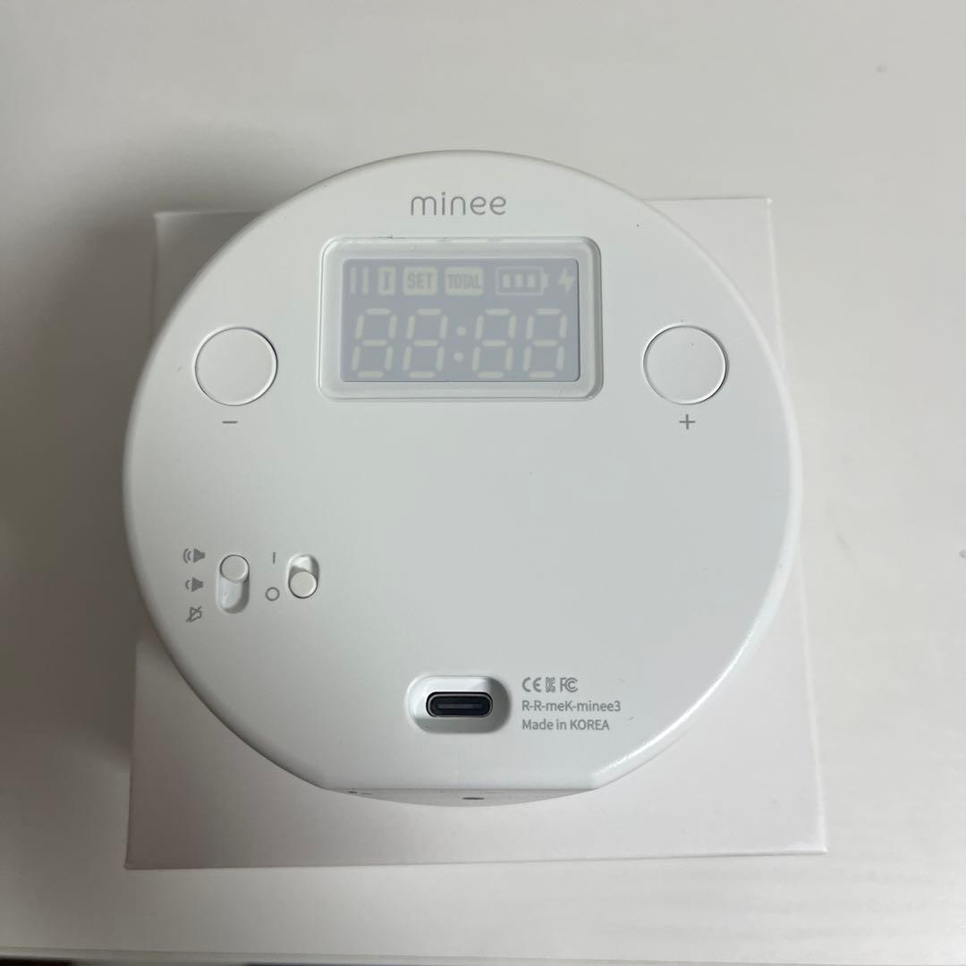 純正ケース付き minee3ポモドーロタイマー 箱付きマイニー3 充電コード付き