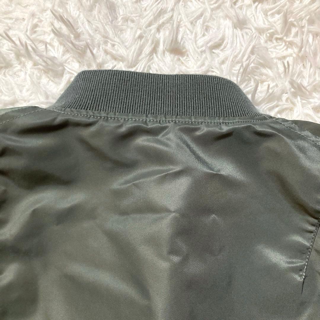 【極美品】BEAMS CRAZYパターン MA-1 ワイドフィット／オリーブ／M
