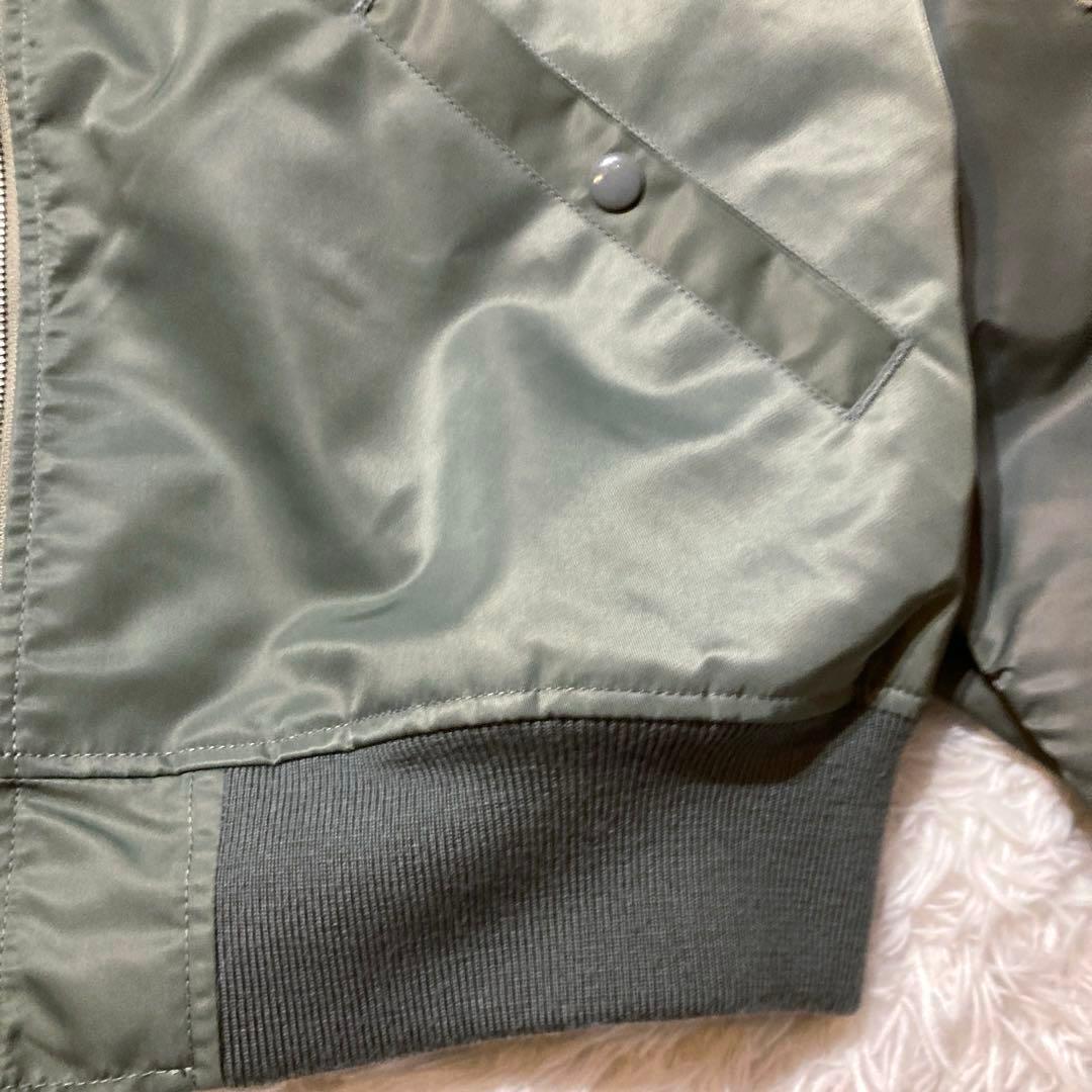 【極美品】BEAMS CRAZYパターン MA-1 ワイドフィット／オリーブ／M