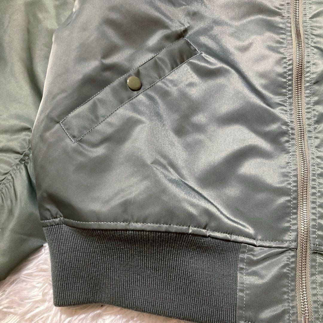 【極美品】BEAMS CRAZYパターン MA-1 ワイドフィット／オリーブ／M
