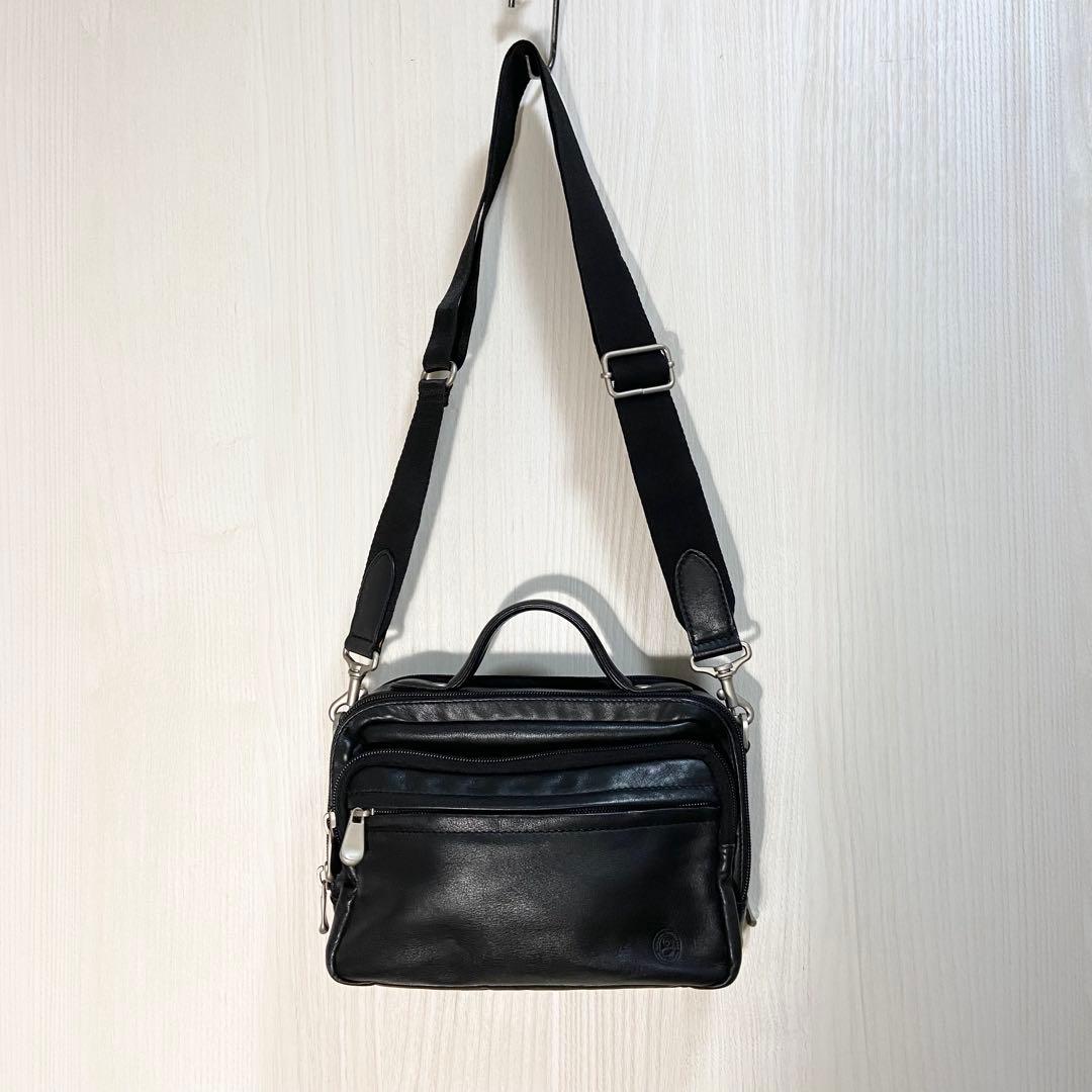 dm57 Samsonite ツーリスト2way レザー ショルダーバッグ
