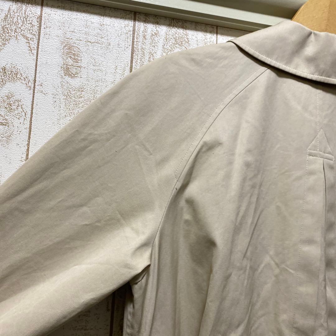 Burberry BEG/無地 オールド 刻印金ボタン コート 7号