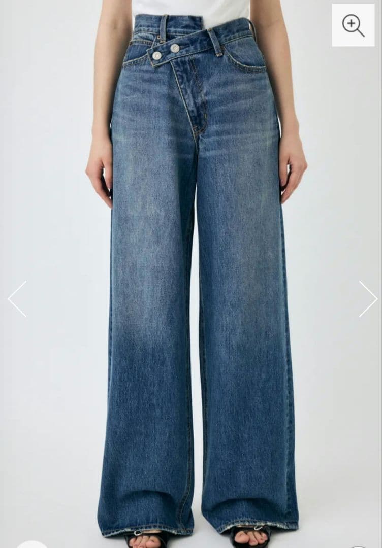 moussy　CROSS WAIST WIDE STRAIGHT サイズ1