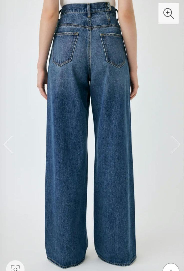 moussy　CROSS WAIST WIDE STRAIGHT サイズ1
