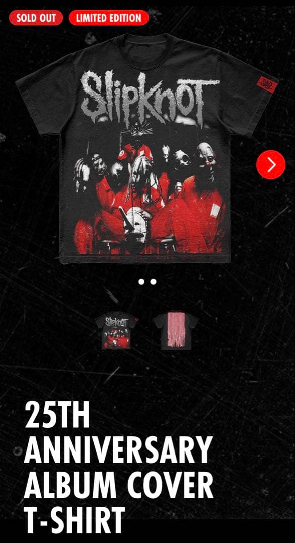 slipknot 25th Tシャツ　XL