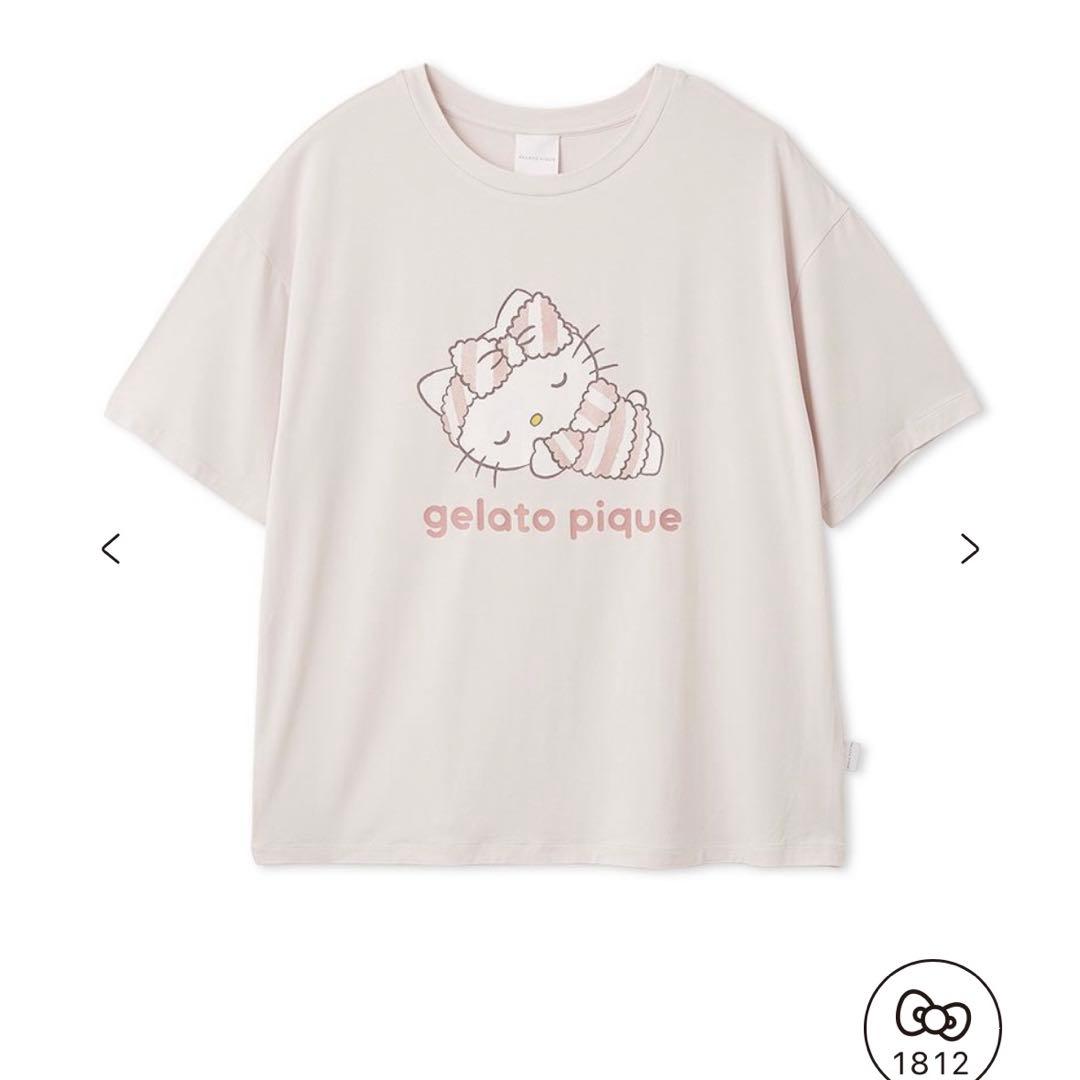 ジェラートピケ　Tシャツ　キティ　サンリオハウス　サンリオ　ピンク