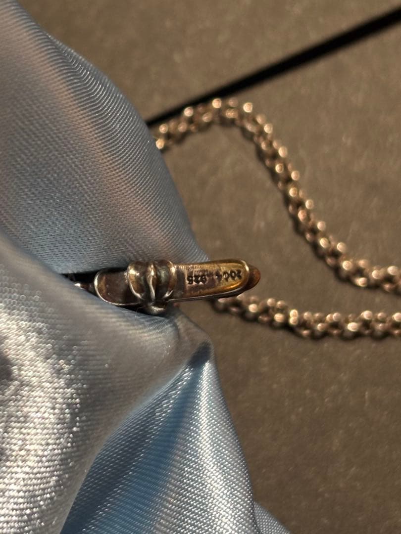 CHROME HEARTS クロスチャーム ネックレス　サファイア