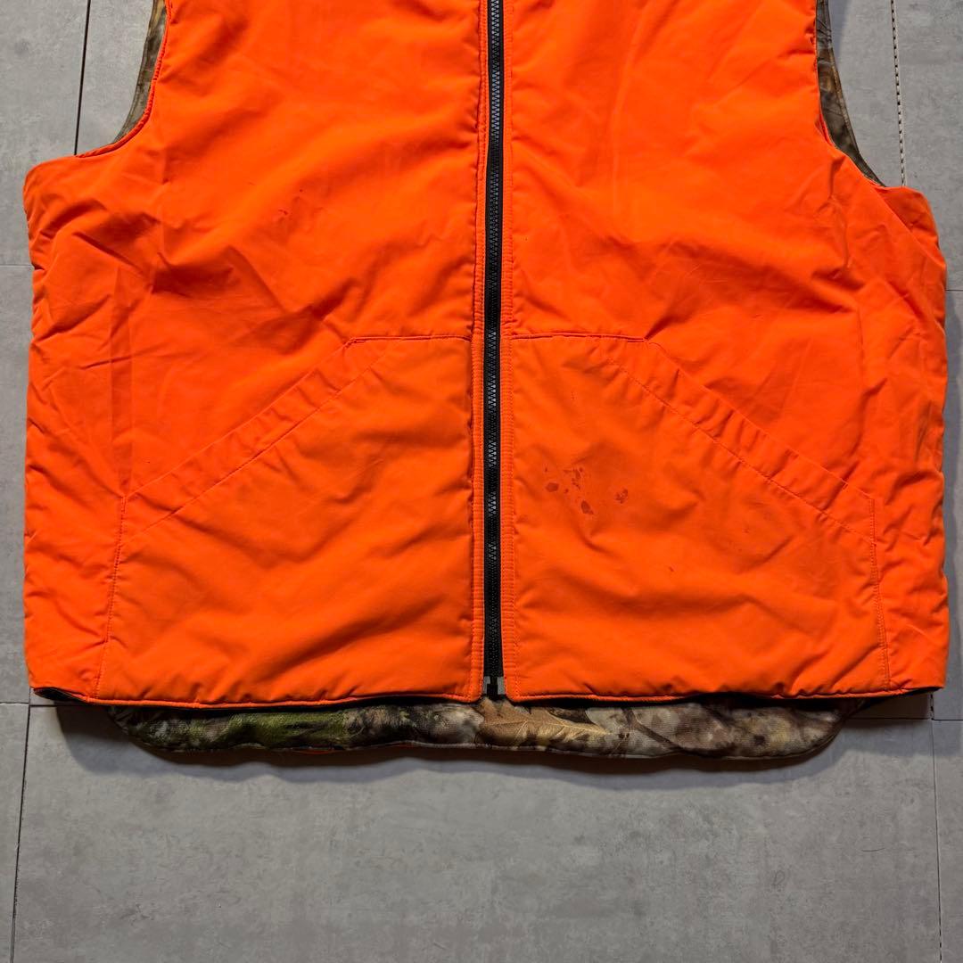Cabela's カベラス リアルツリー リバーシブルベスト 刺繍ロゴ 中綿 L