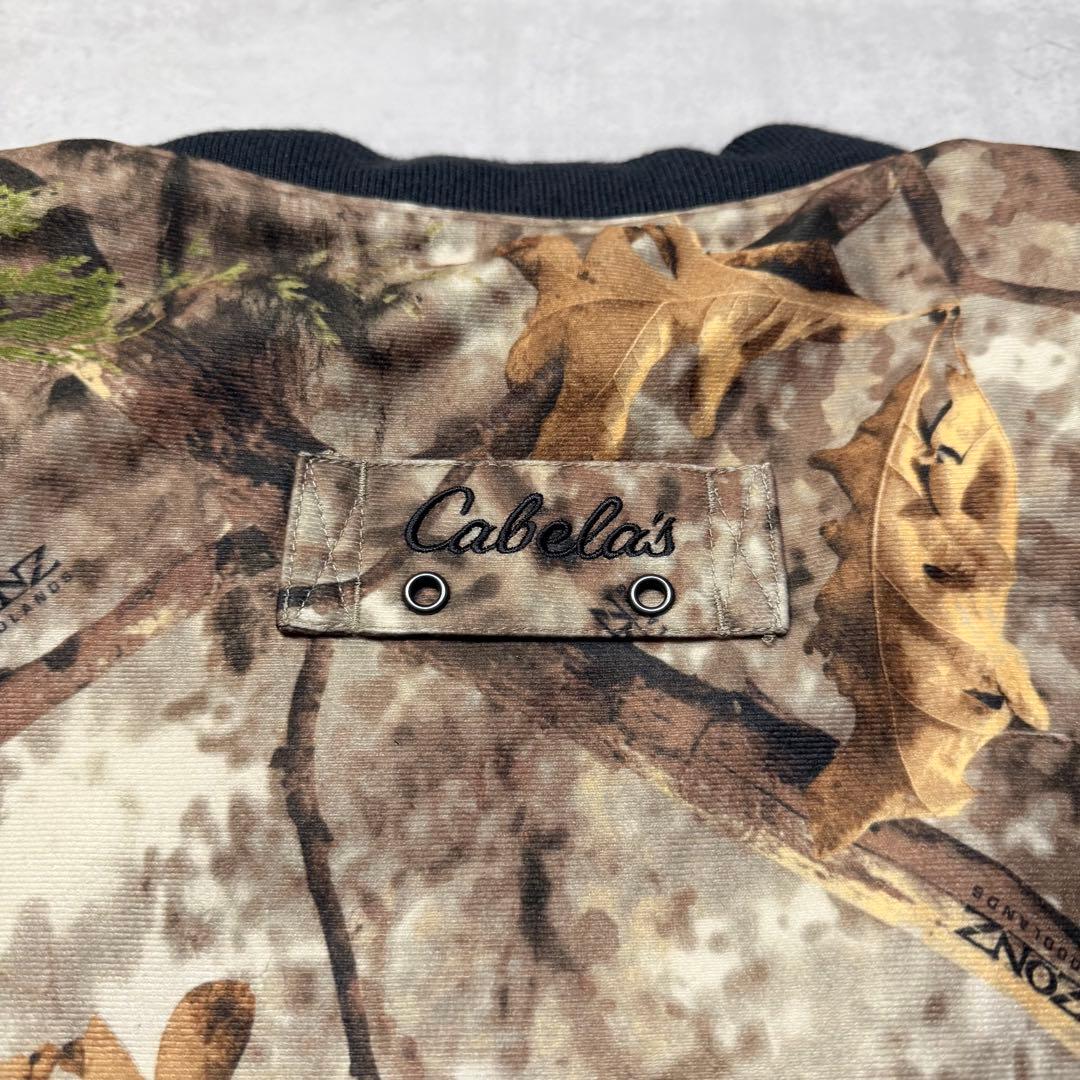 Cabela's カベラス リアルツリー リバーシブルベスト 刺繍ロゴ 中綿 L