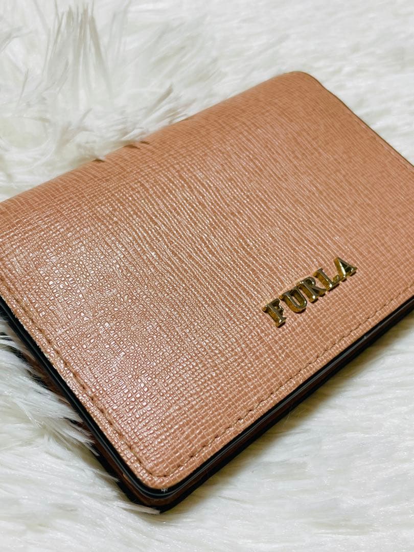 【FURLA】フルラ　名刺入れ カードケース ピンク 超美品❣️