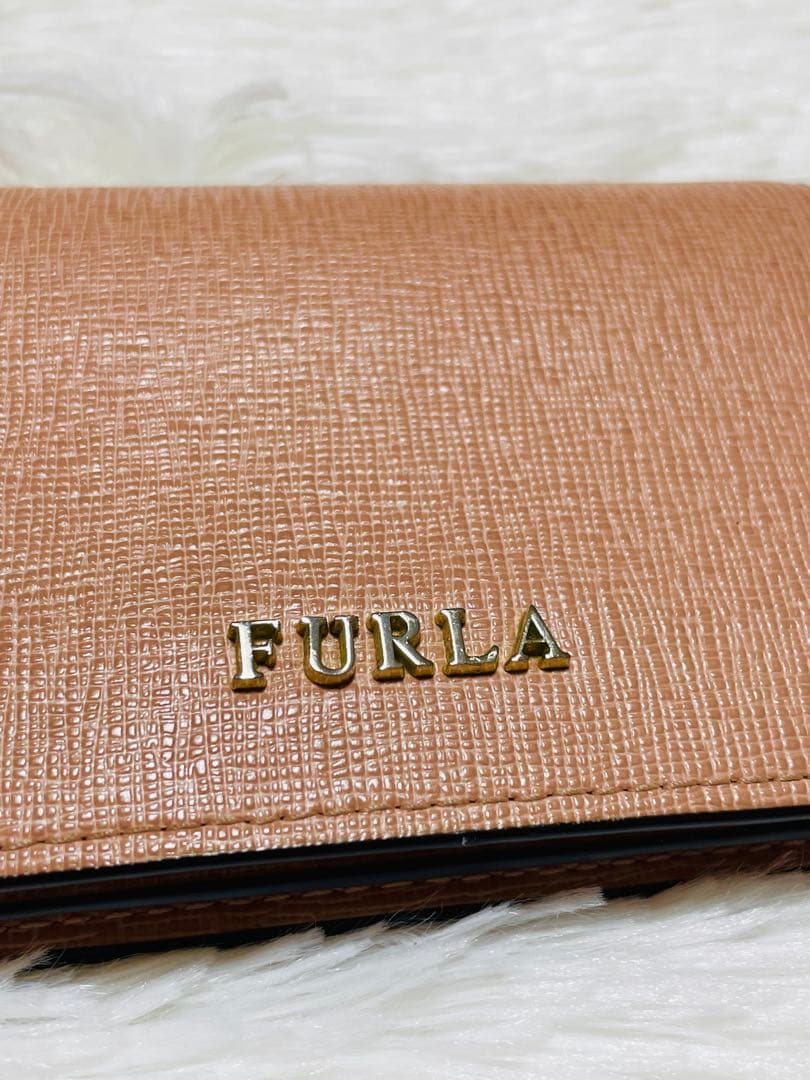 【FURLA】フルラ　名刺入れ カードケース ピンク 超美品❣️