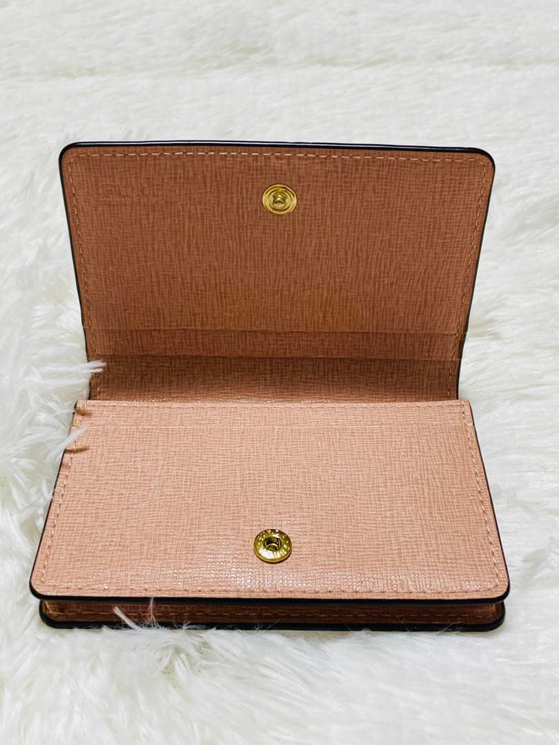 【FURLA】フルラ　名刺入れ カードケース ピンク 超美品❣️