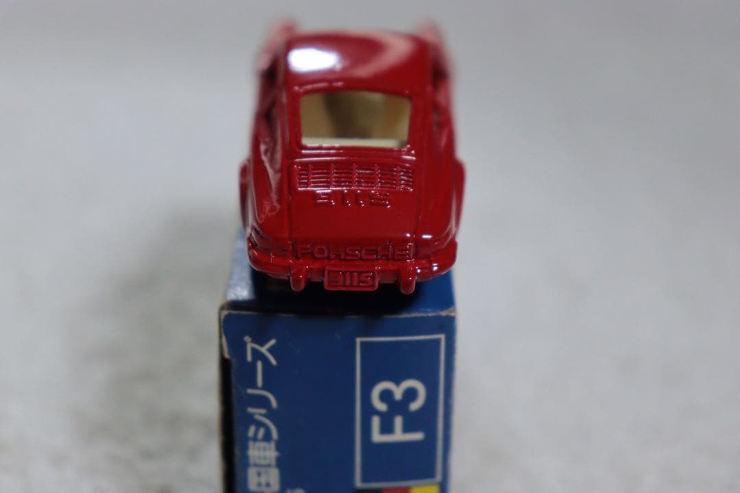 ポルシェ　911S 日本製　トミカ　F3 1976 外国車シリーズ　青箱