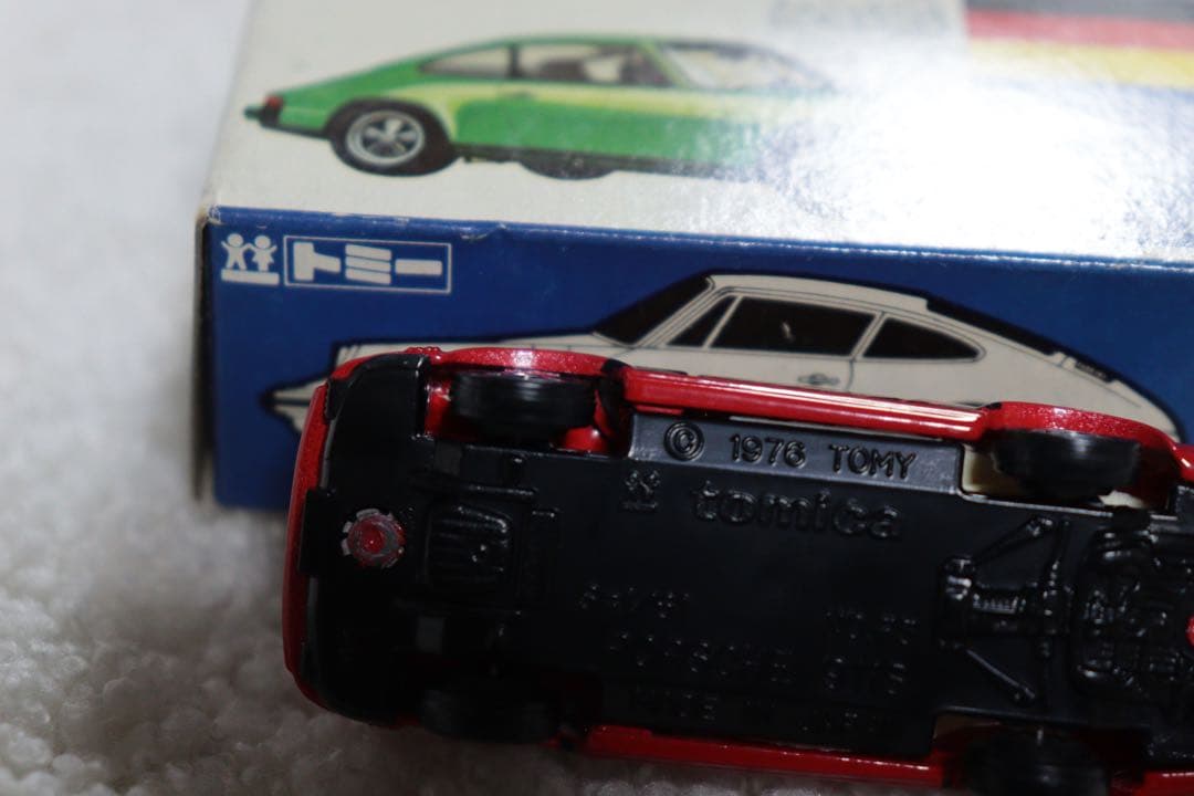 ポルシェ　911S 日本製　トミカ　F3 1976 外国車シリーズ　青箱