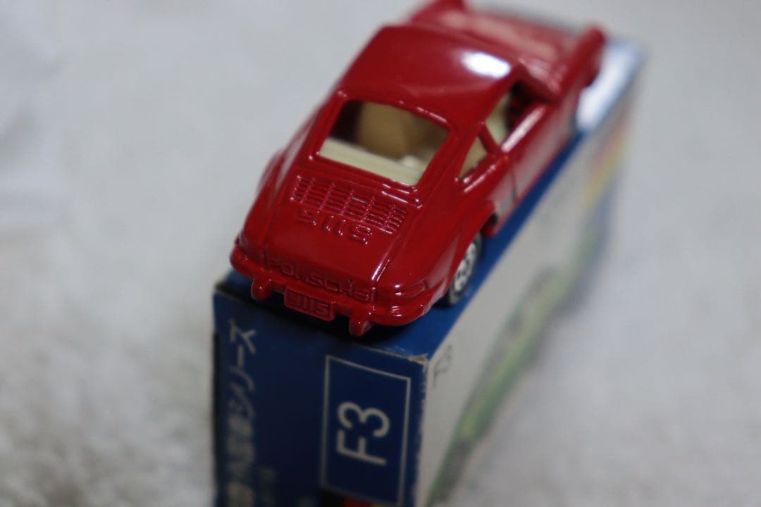 ポルシェ　911S 日本製　トミカ　F3 1976 外国車シリーズ　青箱
