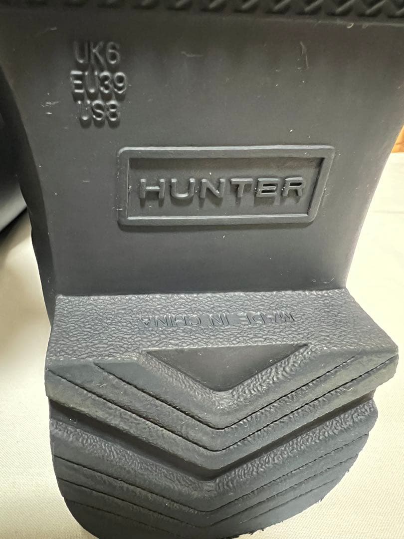 ★最終価格★HUNTER ハンター レインブーツ ネイビー 【UK6 25cm】