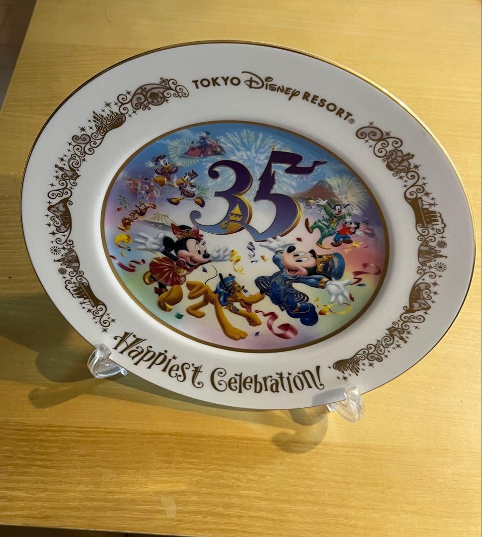 【美品】ノリタケ　ディズニー 35周年記念 プレート　非売品