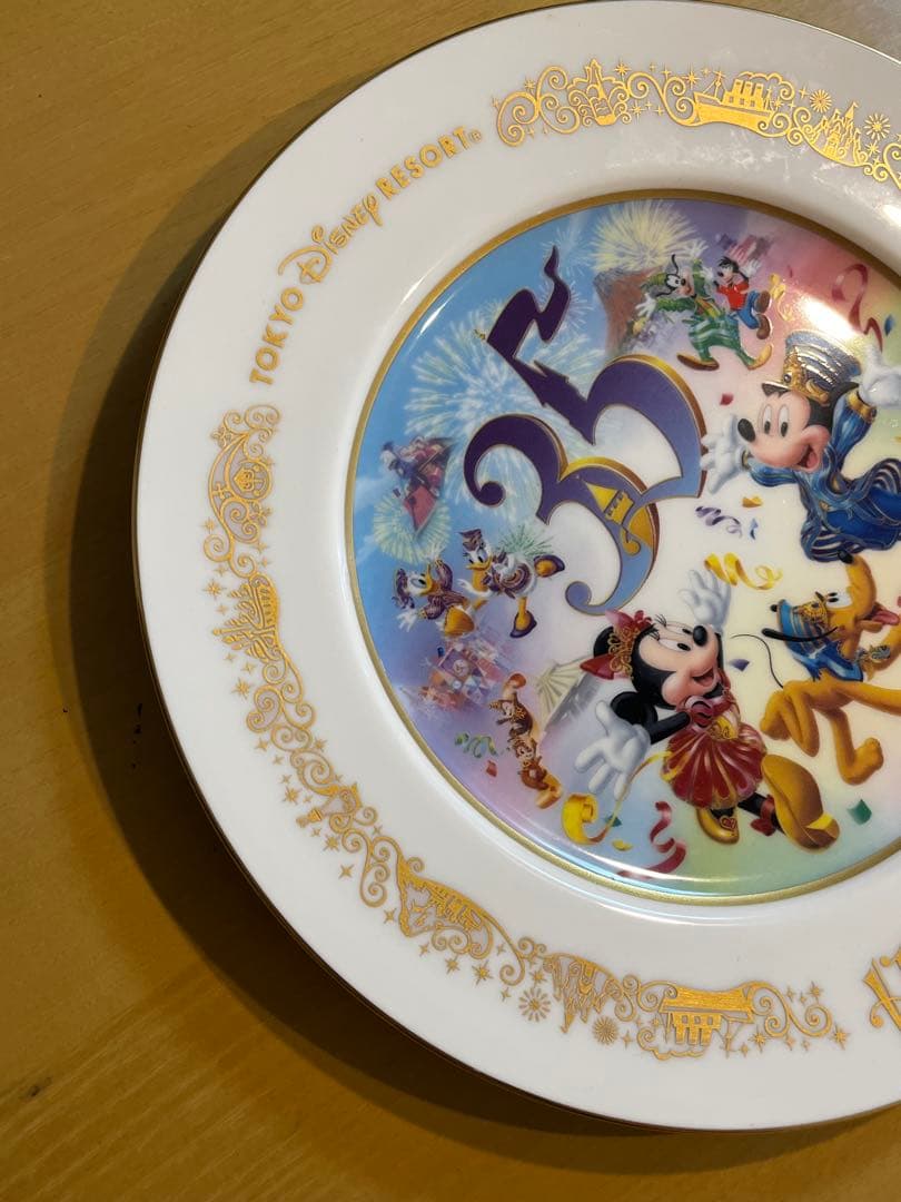 【美品】ノリタケ　ディズニー 35周年記念 プレート　非売品