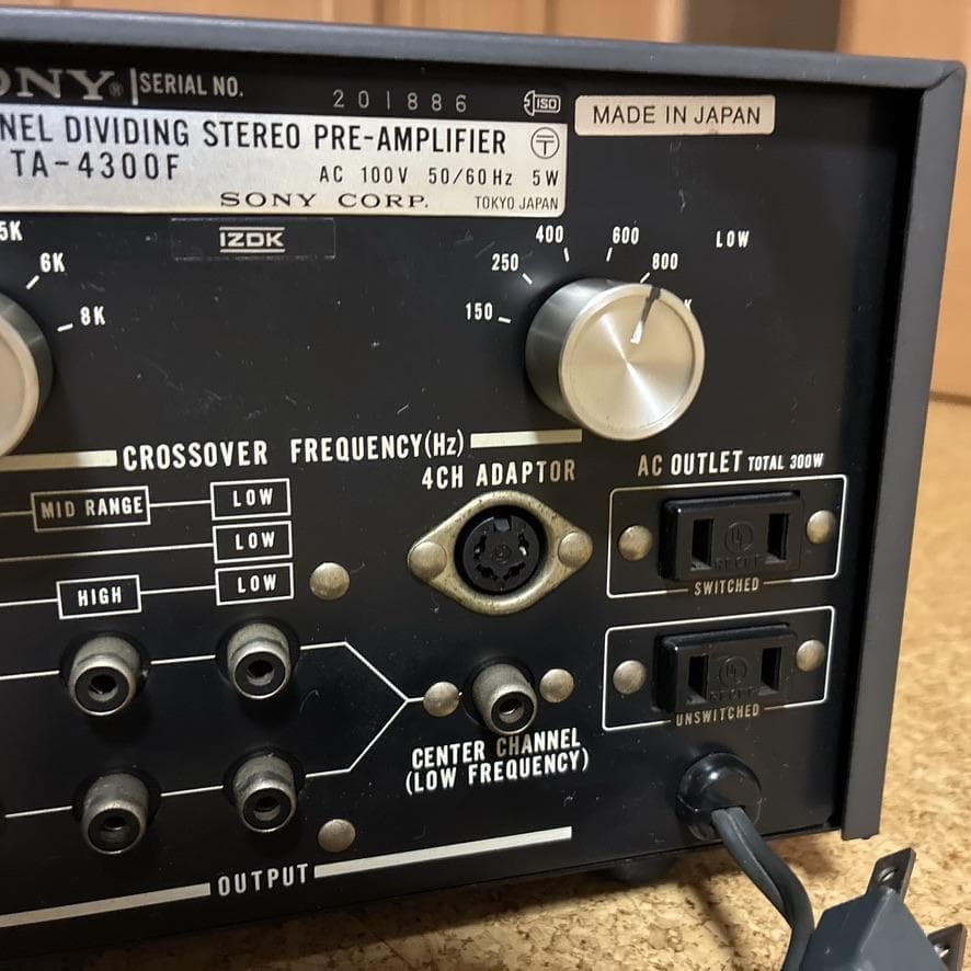 SONY TA-4300F チャンネルディバイダー ソニー