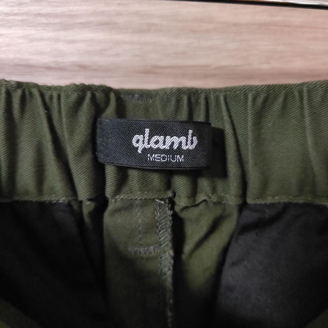 極美品glamb、グラム 8部丈 タック入りサルエルパンツ Mサイズ