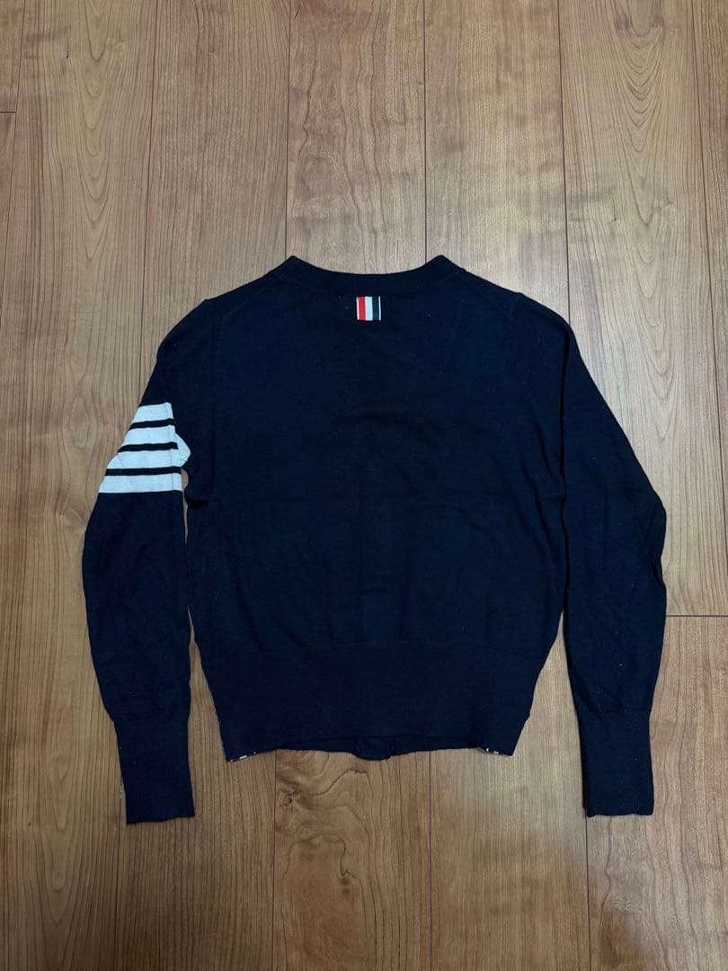THOM BROWNE トムブラウン メリノウール 4bar カーディガン