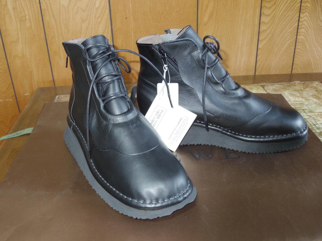 ★お値下げ・新品・今季センソユニコ・慈雨・黒・ブーツ・24・39.800円