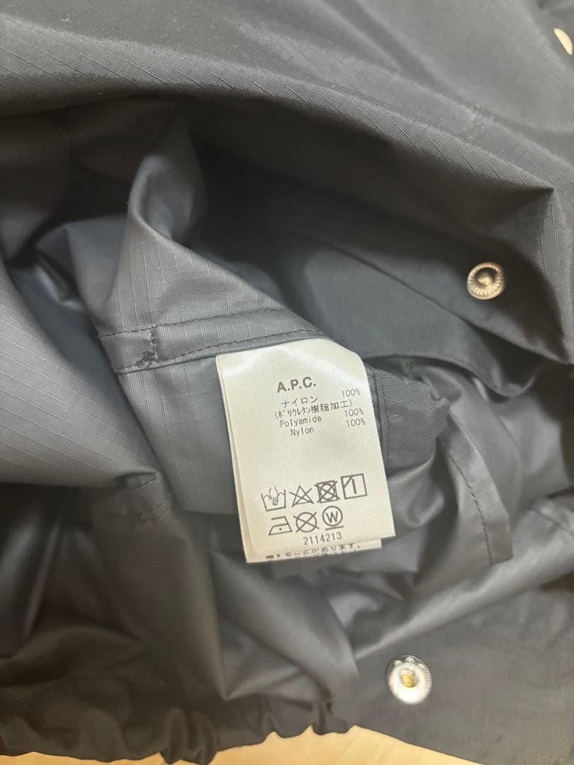 A.P.C. メンズ　 ブラック モッズコート