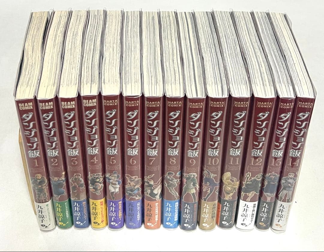 【貴重✨全巻初版・帯付き・ハガキ付き】ダンジョン飯 1〜14巻セット