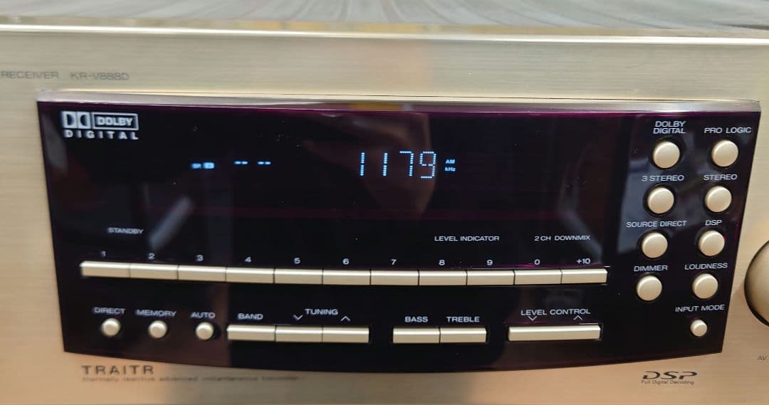 ■■【￥75000・1997年】 KENWOOD　KR-V888D AVアンプ