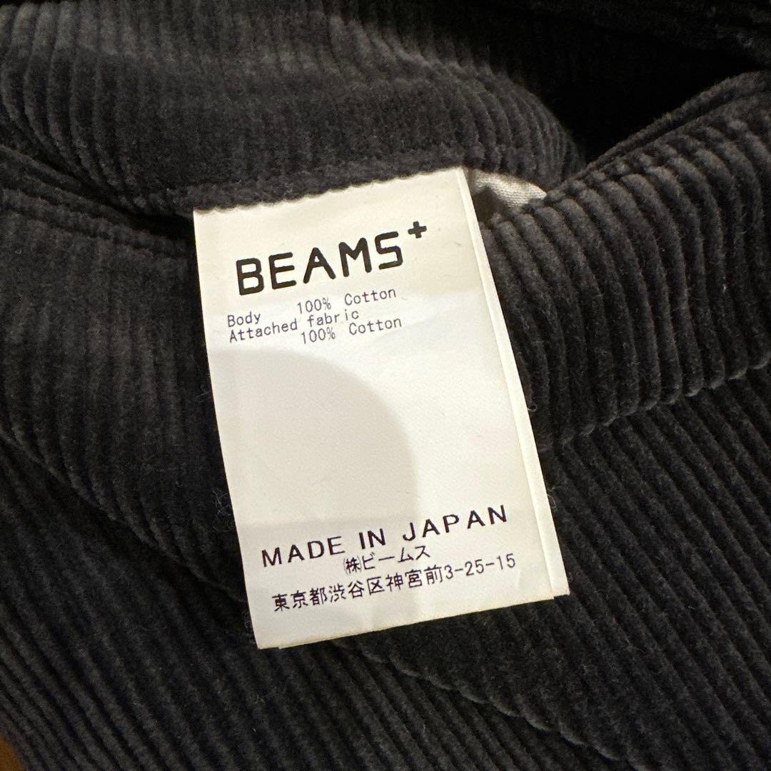 BEAMS+ ビームスプラス 2タック コーデュロイパンツ 太畝 ネイビー日本製